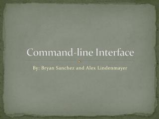 Command-line Interface