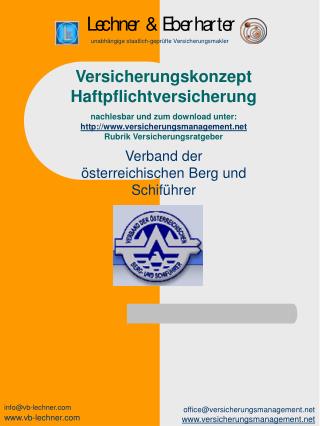 Versicherungskonzept Haftpflichtversicherung nachlesbar und zum download unter: