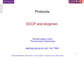 Protocols DCCP and dccpmon.