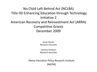 Maine Education Policy Research Institute (MEPRI)