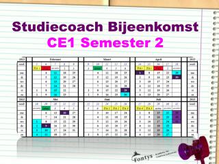 Studiecoach Bijeenkomst CE1 Semester 2