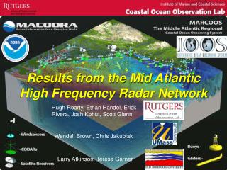 Results from the Mid Atlantic High Frequency Radar Network