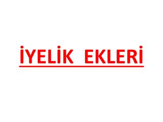 İYELİK EKLERİ