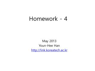 Homework - 4