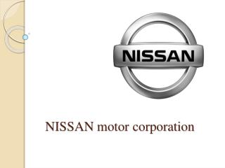 NISSAN motor corporation