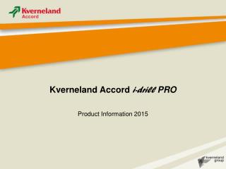 Kverneland Accord i-drill PRO