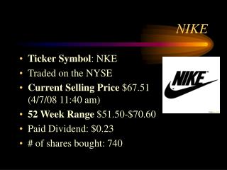 stock symbol nke