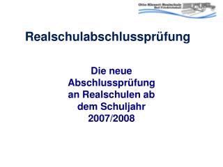 Realschulabschlussprüfung