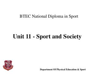 BTEC National Diploma in Sport