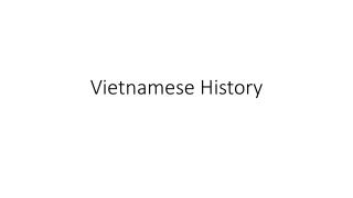 Vietnamese History