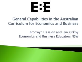 General Capabilities in the Australian Curriculum for Economics and Business