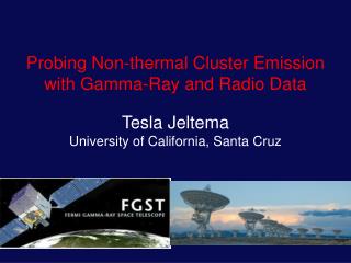 Probing Non-thermal Cluster Emission with Gamma-Ray and Radio Data
