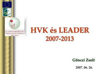 HVK és LEADER 2007-2013