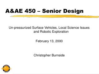 A&amp;AE 450 – Senior Design