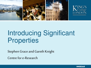 Introducing Significant Properties