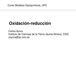 Oxidación-reducción