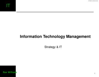 Information Technology Management