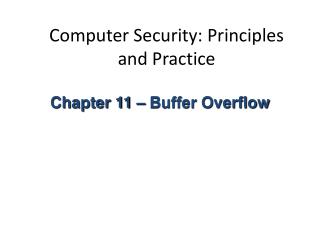 Computer Security: Principles and Practice