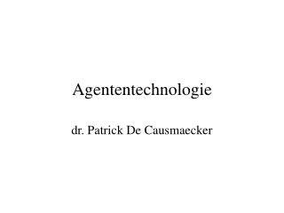 Agententechnologie