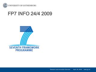 FP7 INFO 24/4 2009