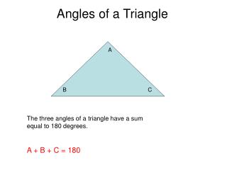 Angles of a Triangle