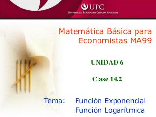 Matemática Básica para Economistas MA99