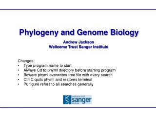 Phylogeny and Genome Biology