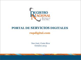 PORTAL DE SERVICIOS DIGITALES rnpdigital