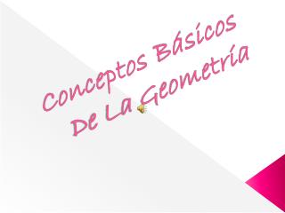 Conceptos Básicos De La Geometría