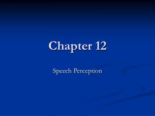 Chapter 12