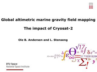 Global altimetric marine gravity field mapping The impact of Cryosat-2