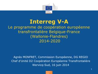 Agnès MONFRET, Commission Européenne, DG REGIO