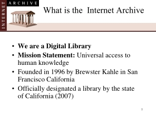 What is the Internet Archive