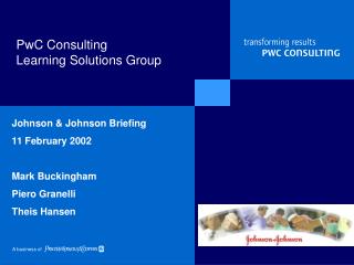 PwC Consulting Learning Solutions Group