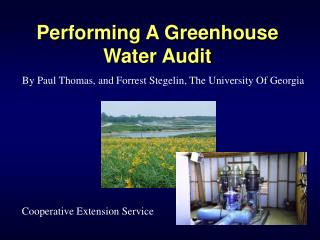 Performing A Greenhouse Water Audit