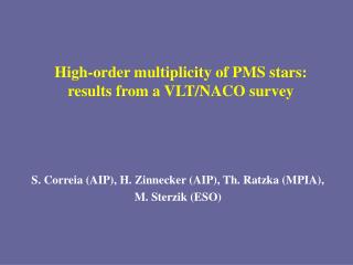 High-order multiplicity of PMS stars: results from a VLT/NACO survey