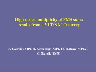 High-order multiplicity of PMS stars: results from a VLT/NACO survey