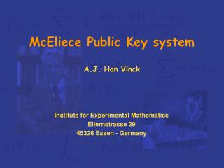 McEliece Public Key system
