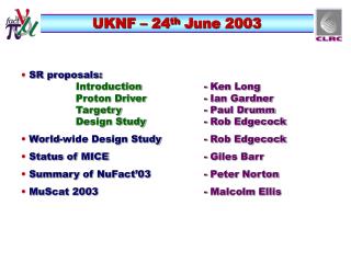 UKNF – 24 th June 2003