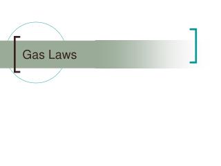 Gas Laws