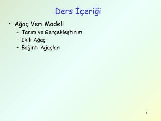 Ders İçeriği