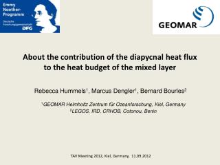About the contribution of the diapycnal heat flux to the heat budget of the mixed layer