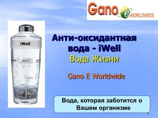 Анти-оксидантная вода - iWell Вода Жизни