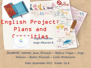 English Project: Plans and Capacities