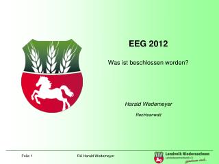 EEG 2012 Was ist beschlossen worden?