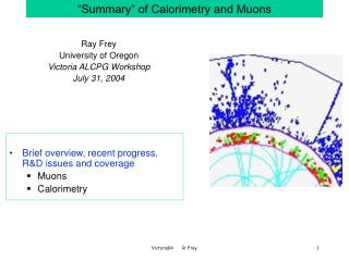 “Summary” of Calorimetry and Muons