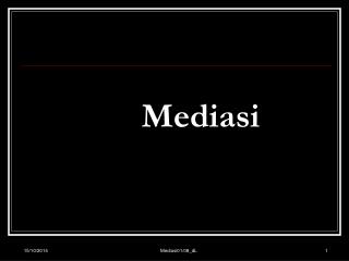 Mediasi