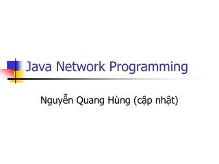 Java Network Programming