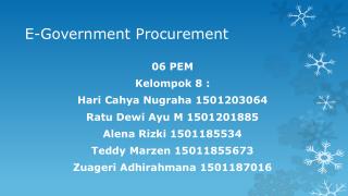 E-Government Procurement