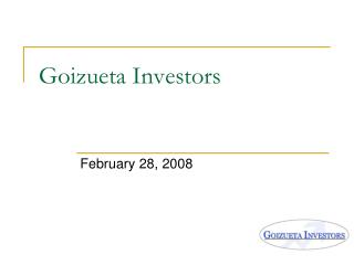 Goizueta Investors